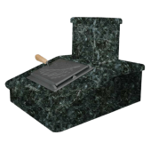 «Гефест облицовка на трубу для печи 35, ЗК 40, ЗК 45, (150х290) Серпентинит (1 ярус) под шибер» – 1