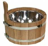 «Шайка 3л с нержавеющей вставкой дуб светлый под маслом» – 1