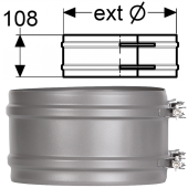 «Шидель PERMETER 25 усиленный хомут 5, внутр. 150 мм., внешн. 200 мм., серый» – 1