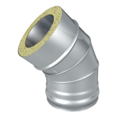 «ТиС Отвод OT-45°, D150, 0,8/0,5мм, Сталь AISI 430 Термо, изоляция 30мм» – 1