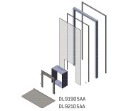 «Стеклянная стена Harvia DL92105AA (для печей серии Duo, сатин с белой алюминиевой рамой)» – 1