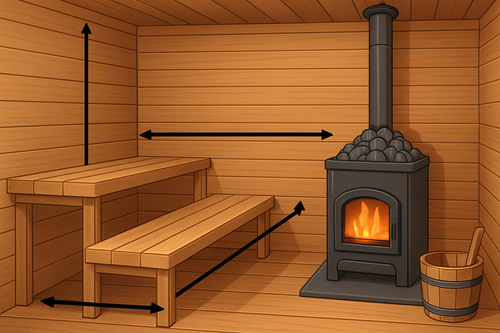 Как рассчитать мощность печи для бани?