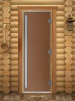 Дверь престиж Бронза Матовая 210x70 без порога