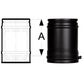 «Шидель PERMETER 25 элемент трубы 250 мм. 4c, внутр. 250 мм., внешн. 300 мм., чёрный» – 1