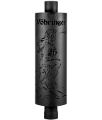 «Ферингер Дымоход - конвектор стартовый с резной корзиной D115мм L 1м. цвет чёрный РКШБ» – 1