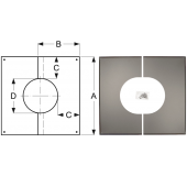 «Шидель PERMETER 50 декоративная пластина 0° - 5° 15a, внутр. 350 мм., внешн. 450 мм., серый» – 1