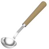 Ковш SAWO металл БОЛЬШОЙ с деревянной ручкой, КЕДР, 442-MD