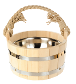 «Шайка 4,5л ручка-канат с нержавеющей вставкой» – 1