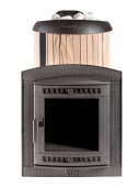 «Печь банная Атмосфера L в ламелях "Окаменевшее дерево" наборный до 24 м³» – 1