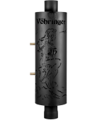 «Ферингер Дымоход стартовый с резной корзиной и рег. конвекцией + регистр D115мм L 1м. ц. чёрный» – 1