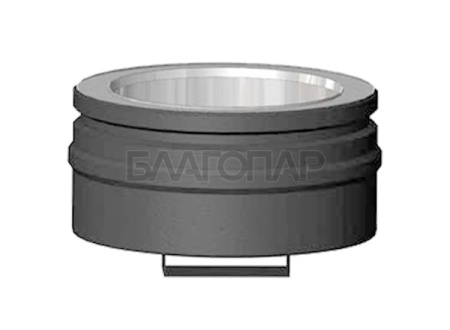 «Шидель PERMETER 50 заглушка тройника для твёрдого топлива, внутр. 200 мм., внешн. 300 мм., серый3» – 2