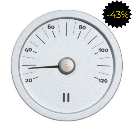 Термометр RENTO алюминиевый круглый для сауны, алюминий, артикул 263790