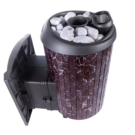 «Печь банная Атмосфера L в ламелях "Россо Леванто" наборный до 24 м³3» – 6