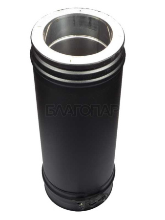 «Шидель PERMETER 25 элемент трубы 1000 мм. 4a, внутр. 130 мм., внешн. 180 мм., чёрный3» – 3