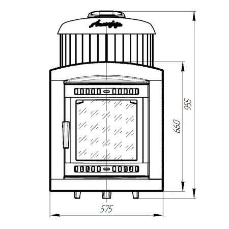 «Печь банная Атмосфера L в ламелях "Россо Леванто" наборный до 24 м³3» – 10