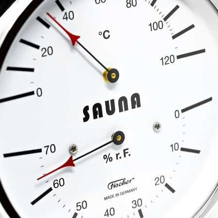 «Fischer Термометр-гигрометр для сауны в латунном корпусе3» – 4
