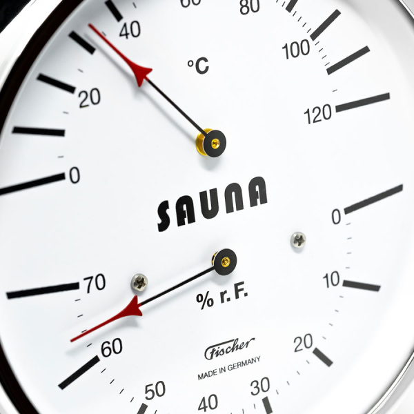 «Fischer Термометр-гигрометр для сауны в латунном корпусе1» – 4