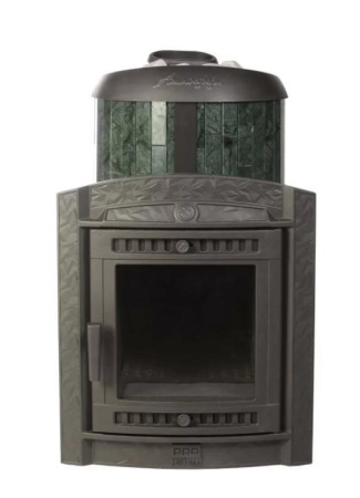 «Печь банная "Атмосфера L" в ламелях "Верде Гватемала" наборный рисунок3» – 2