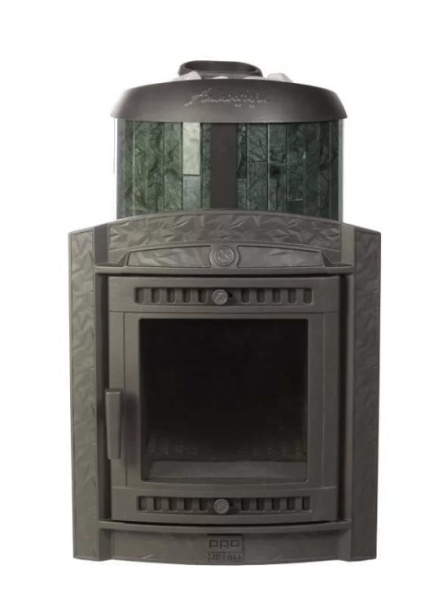 «Печь банная "Атмосфера L" в ламелях "Верде Гватемала" наборный рисунок1» – 2