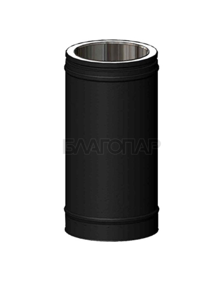 «Шидель PERMETER 25 элемент трубы 500 мм. 4b, внутр. 150 мм., внешн. 200 мм., чёрный1» – 3