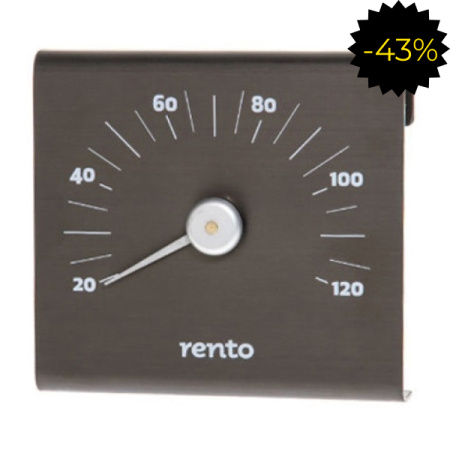Термометр RENTO алюминиевый для сауны, какао, артикул 223829
