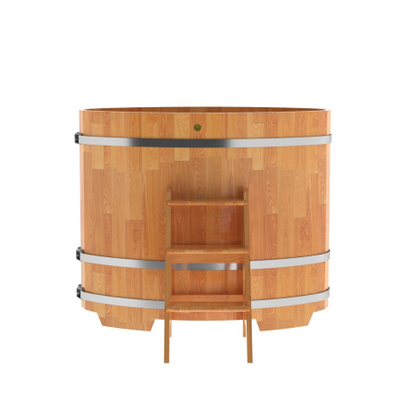 «Купель Bentwood из лиственницы овальная натуральная из сращенных ламелей 0,8х1,42 h-1,23» – 2