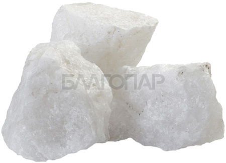 Камень Кварц белый Колотый (70 x 150 мм), для д/печей