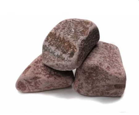 Камень Кварцит МАЛИНОВЫЙ Обвалованный (70 x 150 мм), для д/печей