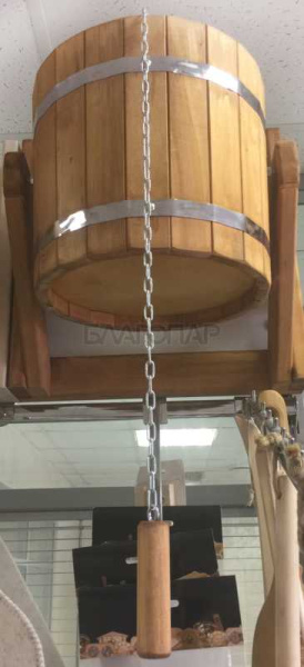 «Обливное устройство ВОДОЛЕЙ липа МОРЁНОЕ с ПЛАСТИКОВОЙ вставкой (ведро липа)1» – 2