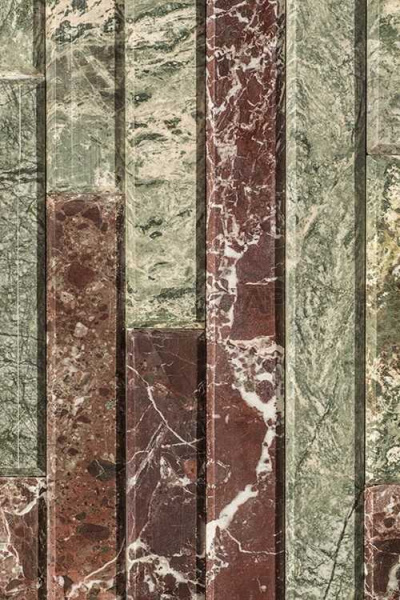 «Ферингер Каменный цветок Жадеит + Окаменевшее дерево фасад, наборная ламель, м21» – 2