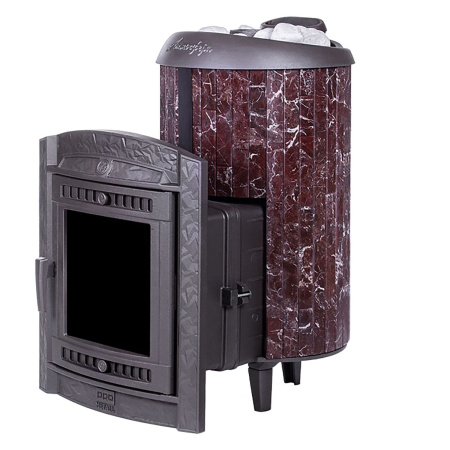 «Печь банная Атмосфера L в ламелях "Россо Леванто" наборный до 24 м³3» – 5