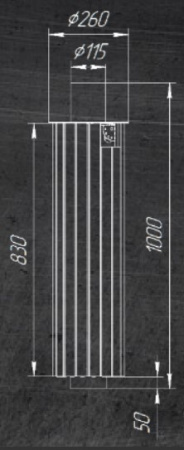 «Ферингер Дымоход экономайзер "Змеевик" наборный 1м3» – 6
