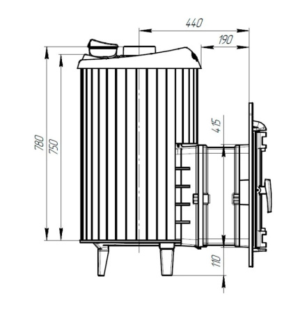 «Печь банная "Атмосфера L" в ламелях "Верде Гватемала" наборный рисунок3» – 3