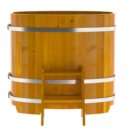 «Купель Bentwood из лиственницы овальная натуральная Рустик 0,76х1,16 h-1,13» – 2