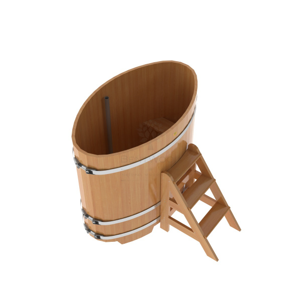 «Купель Bentwood из лиственницы овальная натуральная 0,8х1,42 h-1,21» – 4