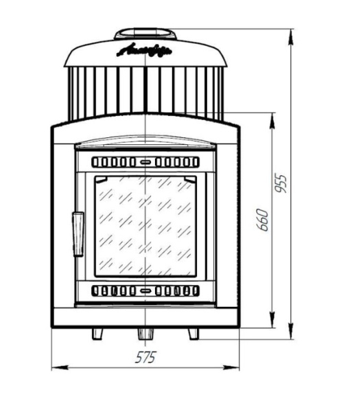 «Печь банная Атмосфера L в ламелях "Окаменевшее дерево" наборный до 24 м³1» – 2