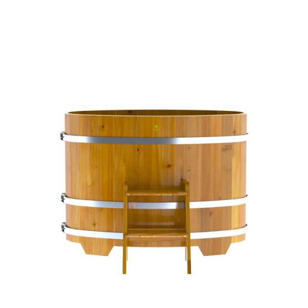 «Купель Bentwood из лиственницы овальная натуральная Рустик 0,69х1,31 h-1,01» – 2