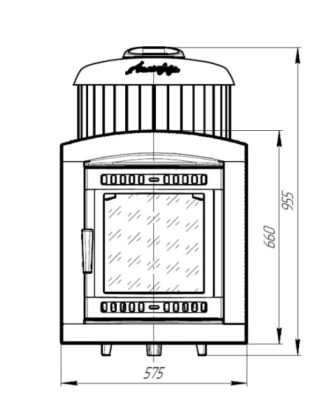 «Печь банная "Атмосфера L" в ламелях "Верде Гватемала" наборный рисунок1» – 5