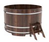 Купель Bentwood из лиственницы круглая мореная D1,8  h-1,1
