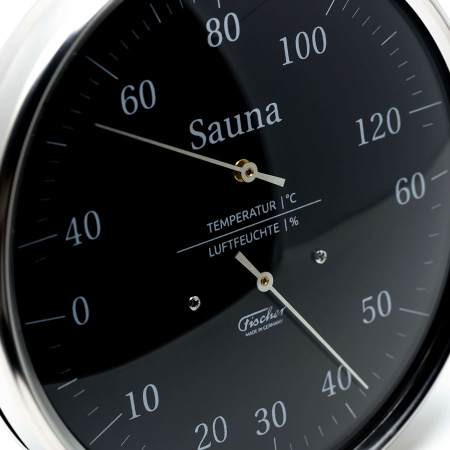 «Fischer Термометр-гигрометр в корпусе из нержавеющей стали черного цвета3» – 3