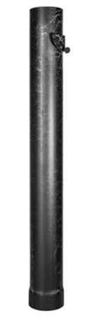 Ферингер Дымоход стартовый с шибером D115мм. L1м. цвет черный