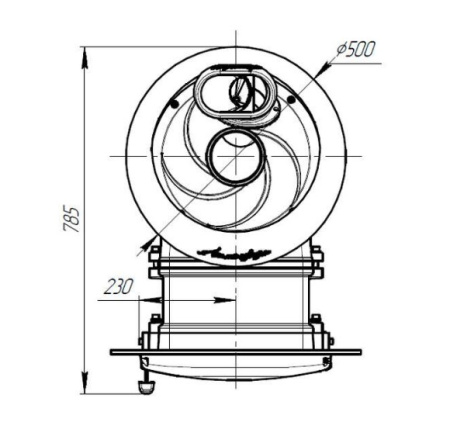 «Печь банная Атмосфера L в ламелях "Окаменевшее дерево" наборный до 24 м³3» – 3