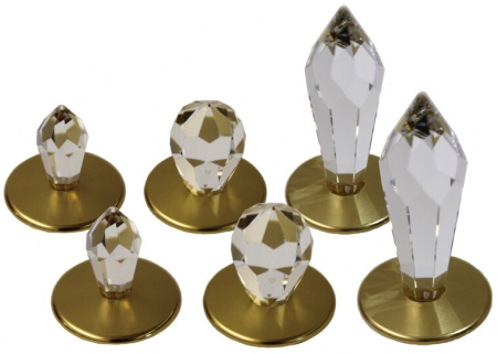 Набор хрустальных насадок Cariitti Crystal Kit 6 золото