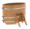 Купель Bentwood из лиственницы овальная натуральная 0,69х1,31 h-1,0