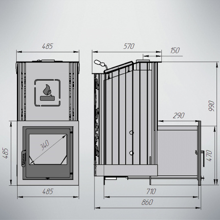 «Варвара Терма Каменка сетка Мини Панорама удлиненная топка3» – 6