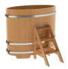 Купель Bentwood из лиственницы овальная натуральная 0,8х1,42 h-1,2