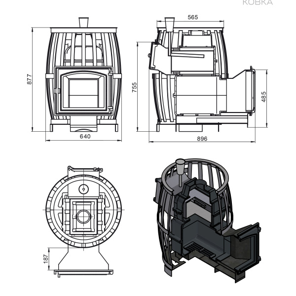 «ВЕЗУВИЙ Легенда Русский пар (Ковка) 18 (240)1» – 4