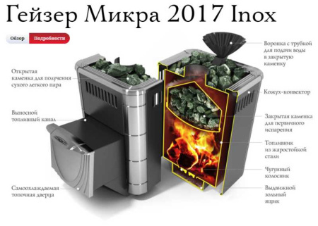 «Термофор Гейзер Микра 2017 Inox ДА ЗК Терракот3» – 2