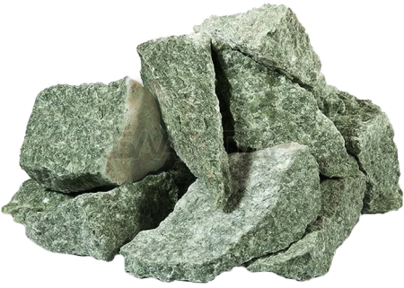 Камень Жадеит Колотый ЛЮКС (40 x 80 мм), для э/печей