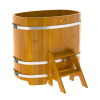 Купель Bentwood из лиственницы овальная натуральная Рустик 0,76х1,16 h-1,1